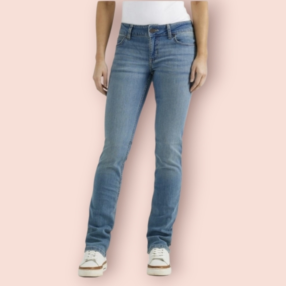 Wrangler Blue Straight Leg Mid Rise Jeans 5×36 New